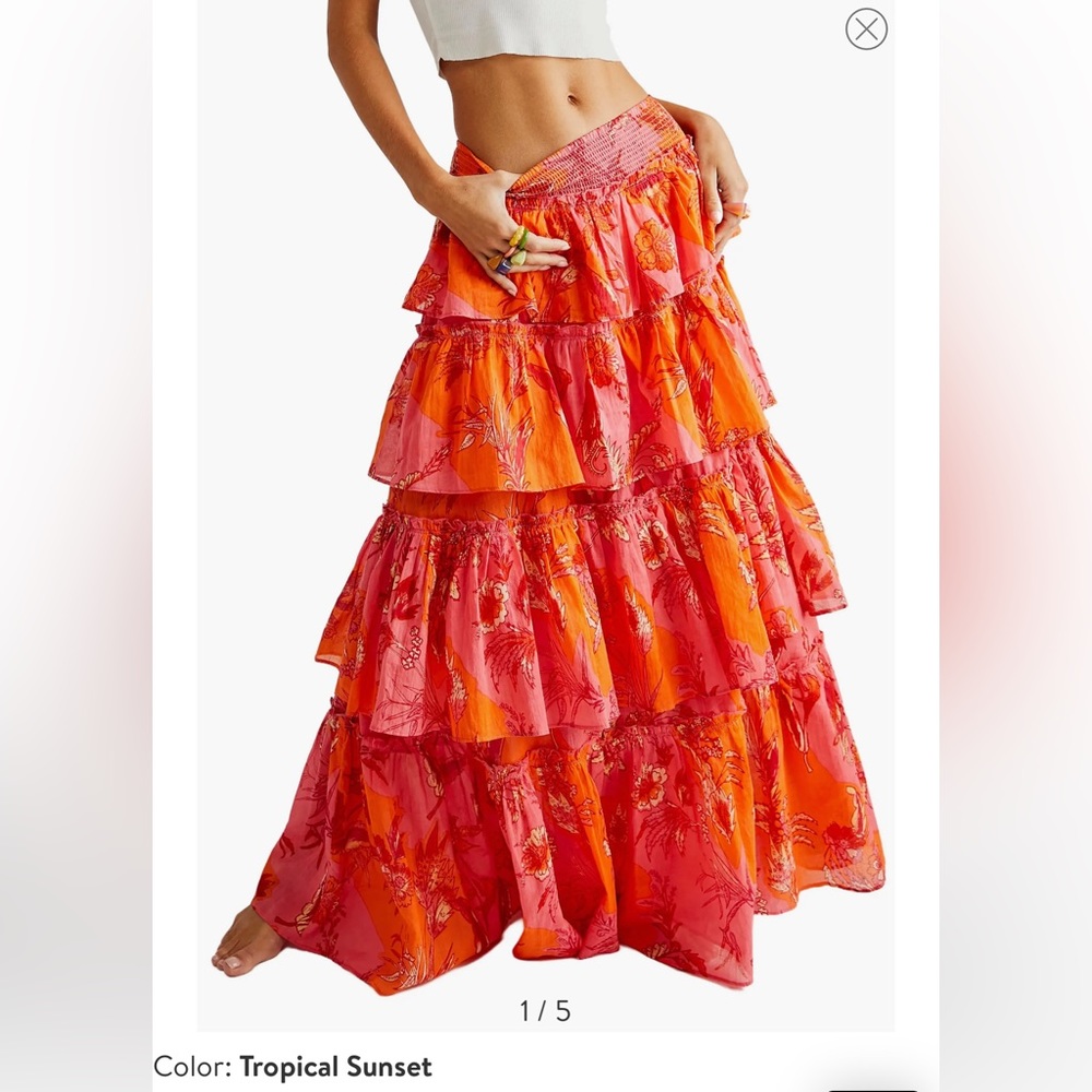 FP Sawyet Ruffle Maxi Skirt